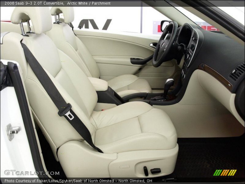 Arctic White / Parchment 2008 Saab 9-3 2.0T Convertible