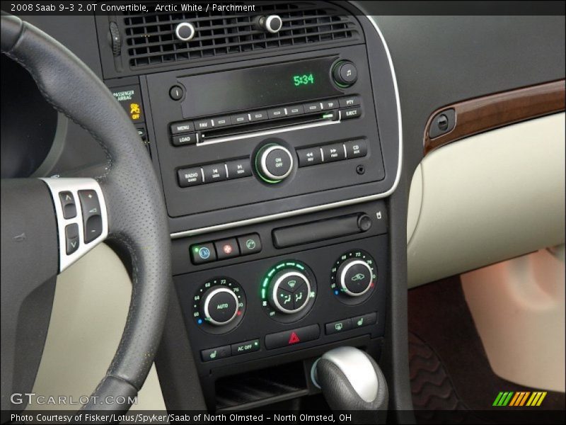 Arctic White / Parchment 2008 Saab 9-3 2.0T Convertible