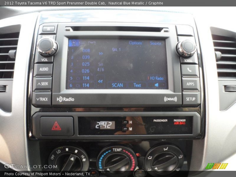 Controls of 2012 Tacoma V6 TRD Sport Prerunner Double Cab