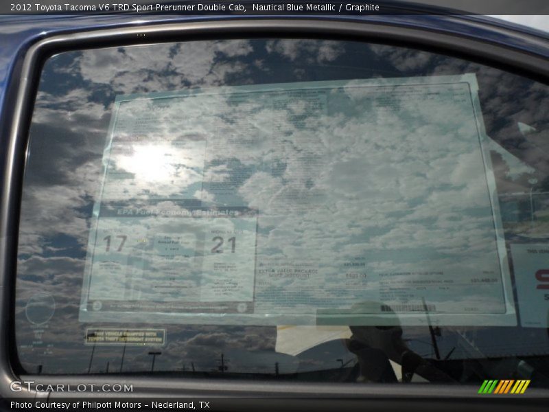 Nautical Blue Metallic / Graphite 2012 Toyota Tacoma V6 TRD Sport Prerunner Double Cab