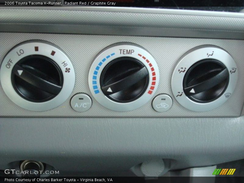 Controls of 2006 Tacoma X-Runner