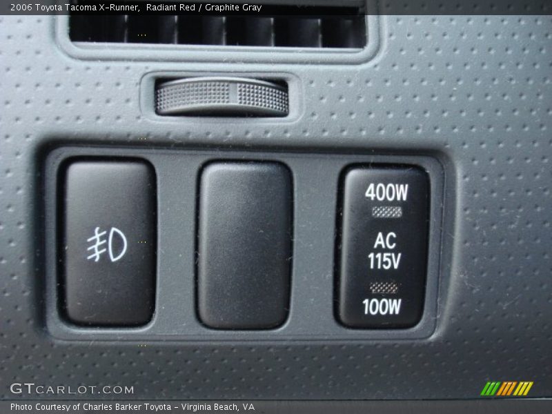Controls of 2006 Tacoma X-Runner