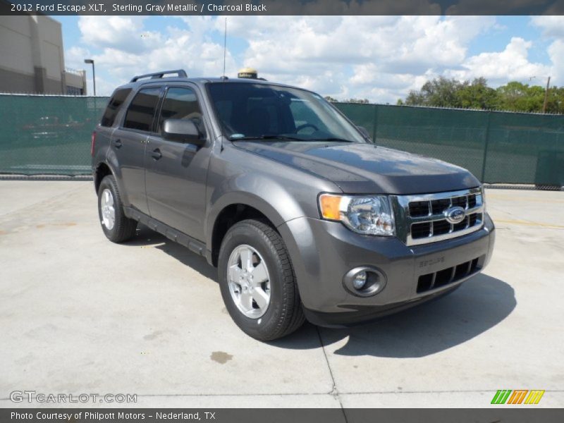 Sterling Gray Metallic / Charcoal Black 2012 Ford Escape XLT