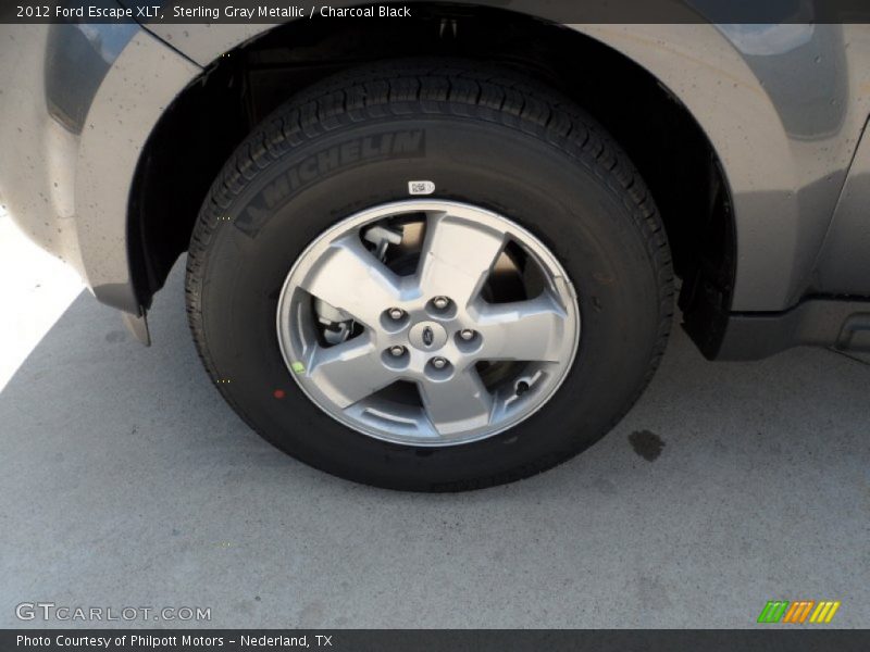 Sterling Gray Metallic / Charcoal Black 2012 Ford Escape XLT