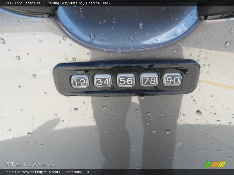 Sterling Gray Metallic / Charcoal Black 2012 Ford Escape XLT