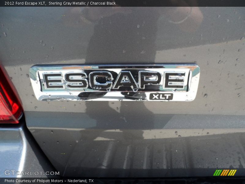 Sterling Gray Metallic / Charcoal Black 2012 Ford Escape XLT