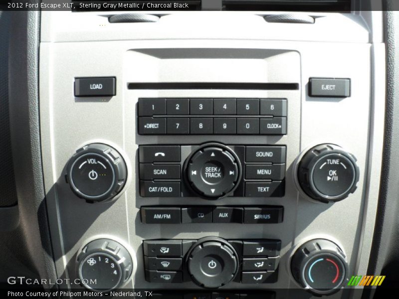 Sterling Gray Metallic / Charcoal Black 2012 Ford Escape XLT