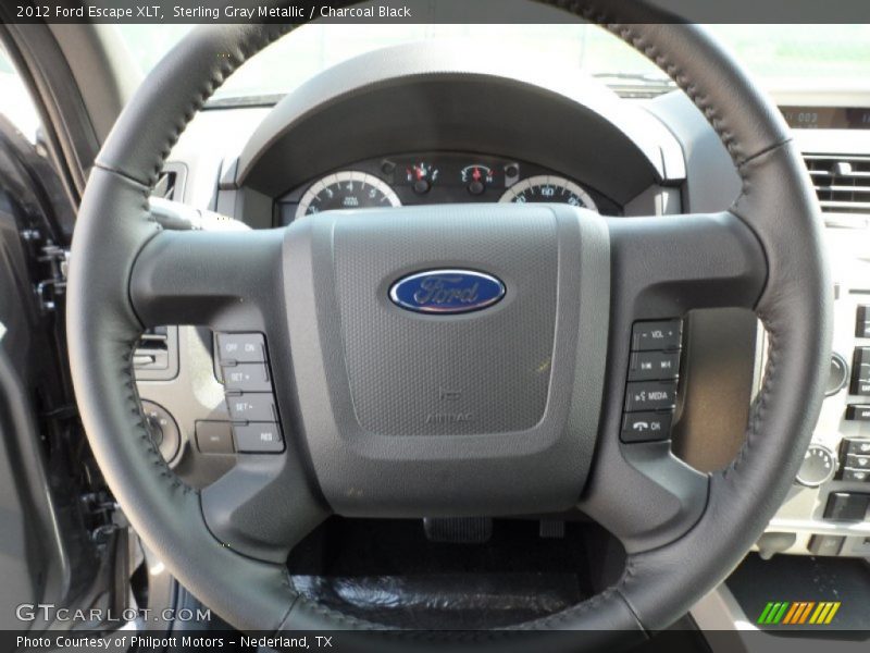 Sterling Gray Metallic / Charcoal Black 2012 Ford Escape XLT