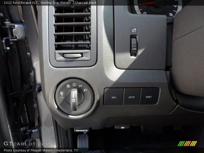 Sterling Gray Metallic / Charcoal Black 2012 Ford Escape XLT