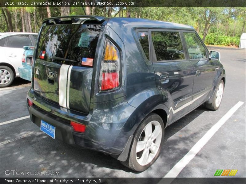 Denim Blue / Black Soul Logo Cloth 2010 Kia Soul Denim Special Edition