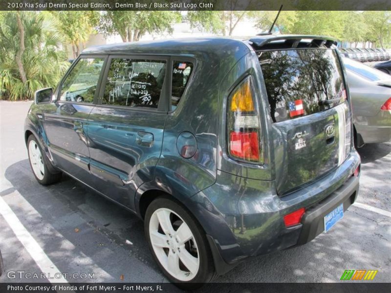 Denim Blue / Black Soul Logo Cloth 2010 Kia Soul Denim Special Edition