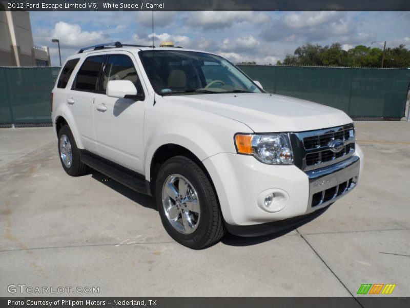 White Suede / Camel 2012 Ford Escape Limited V6