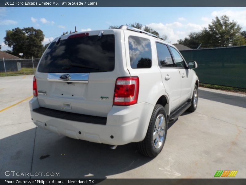 White Suede / Camel 2012 Ford Escape Limited V6