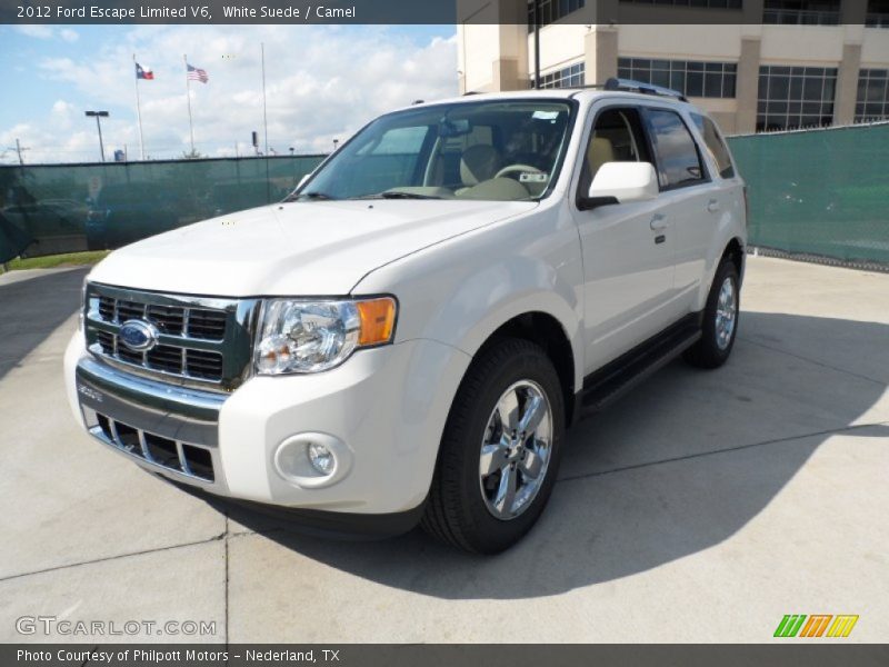 White Suede / Camel 2012 Ford Escape Limited V6