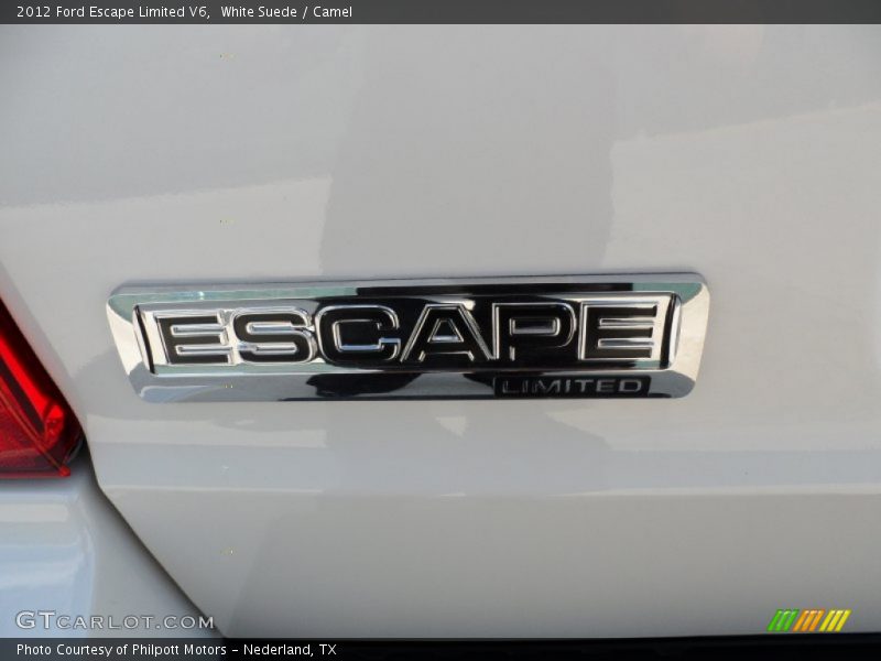 White Suede / Camel 2012 Ford Escape Limited V6
