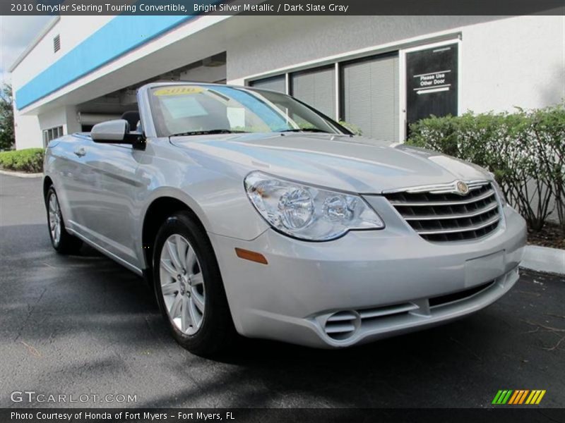 Bright Silver Metallic / Dark Slate Gray 2010 Chrysler Sebring Touring Convertible