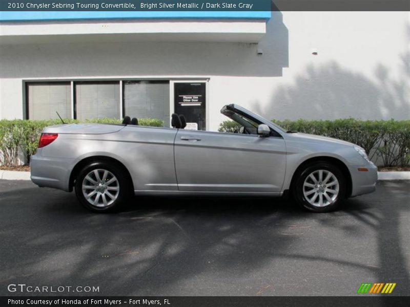 Bright Silver Metallic / Dark Slate Gray 2010 Chrysler Sebring Touring Convertible