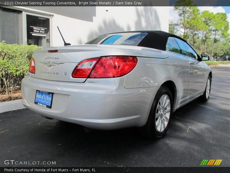 Bright Silver Metallic / Dark Slate Gray 2010 Chrysler Sebring Touring Convertible
