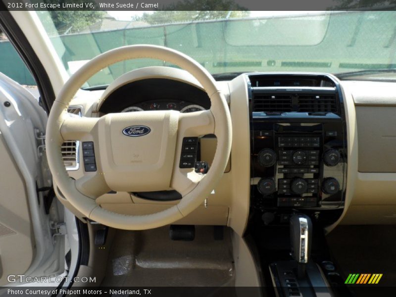 White Suede / Camel 2012 Ford Escape Limited V6