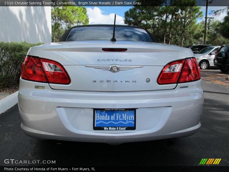 Bright Silver Metallic / Dark Slate Gray 2010 Chrysler Sebring Touring Convertible