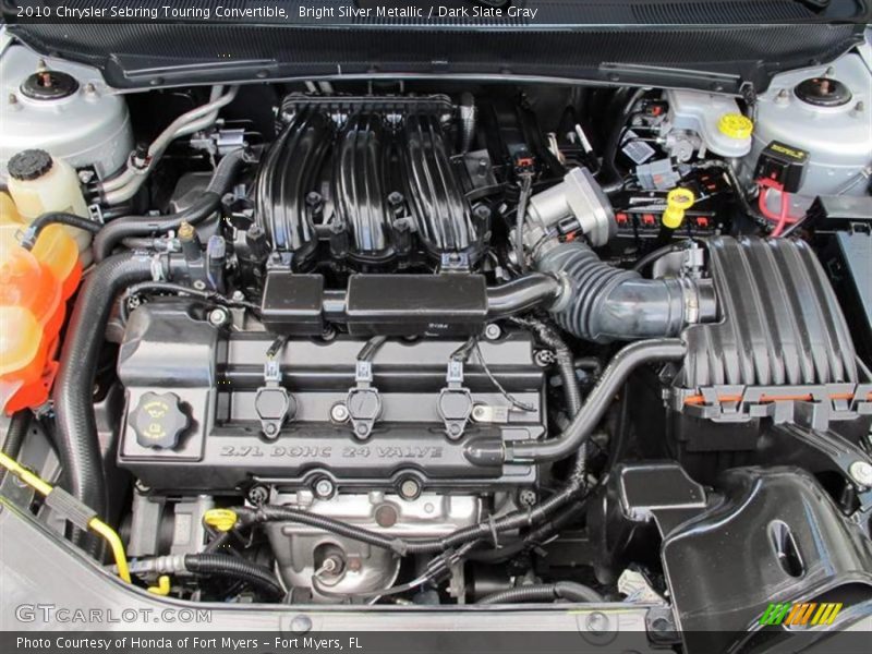 Bright Silver Metallic / Dark Slate Gray 2010 Chrysler Sebring Touring Convertible