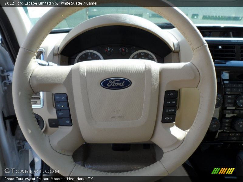 White Suede / Camel 2012 Ford Escape Limited V6