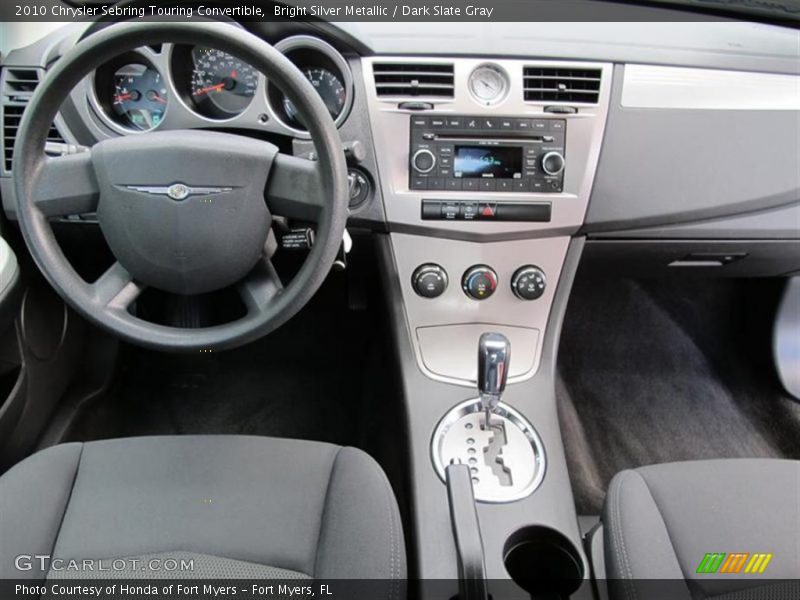 Bright Silver Metallic / Dark Slate Gray 2010 Chrysler Sebring Touring Convertible