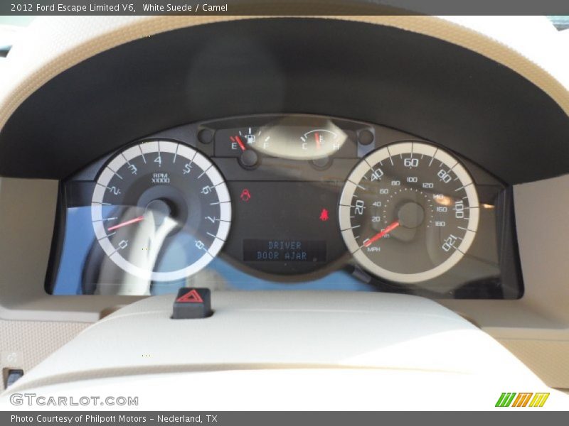 White Suede / Camel 2012 Ford Escape Limited V6