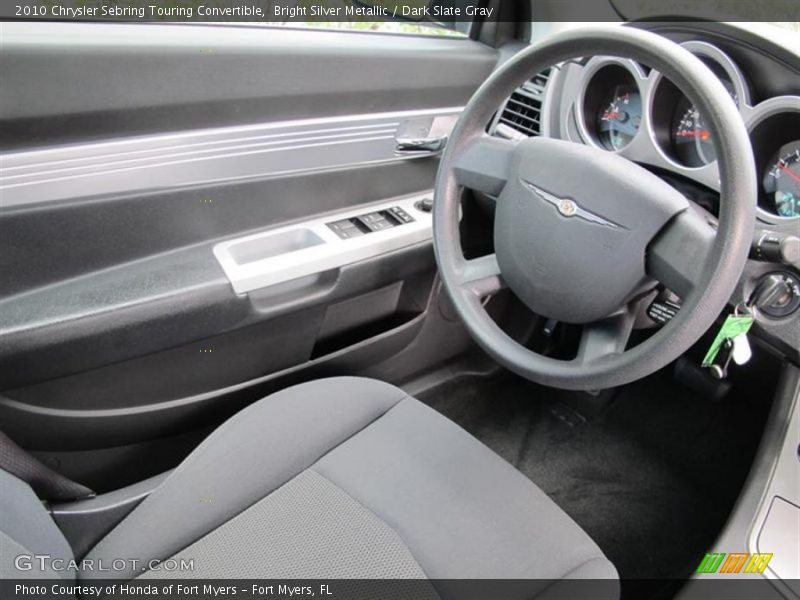 Bright Silver Metallic / Dark Slate Gray 2010 Chrysler Sebring Touring Convertible