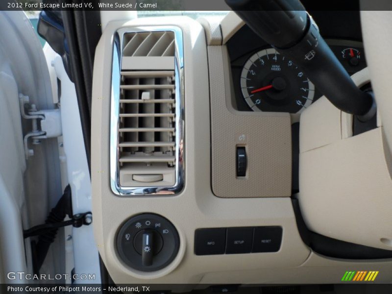 White Suede / Camel 2012 Ford Escape Limited V6
