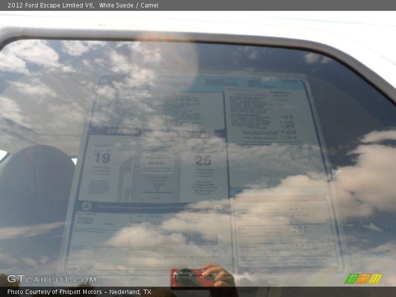 White Suede / Camel 2012 Ford Escape Limited V6