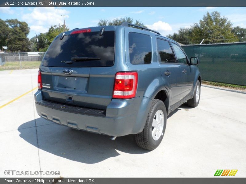Steel Blue Metallic / Stone 2012 Ford Escape XLT