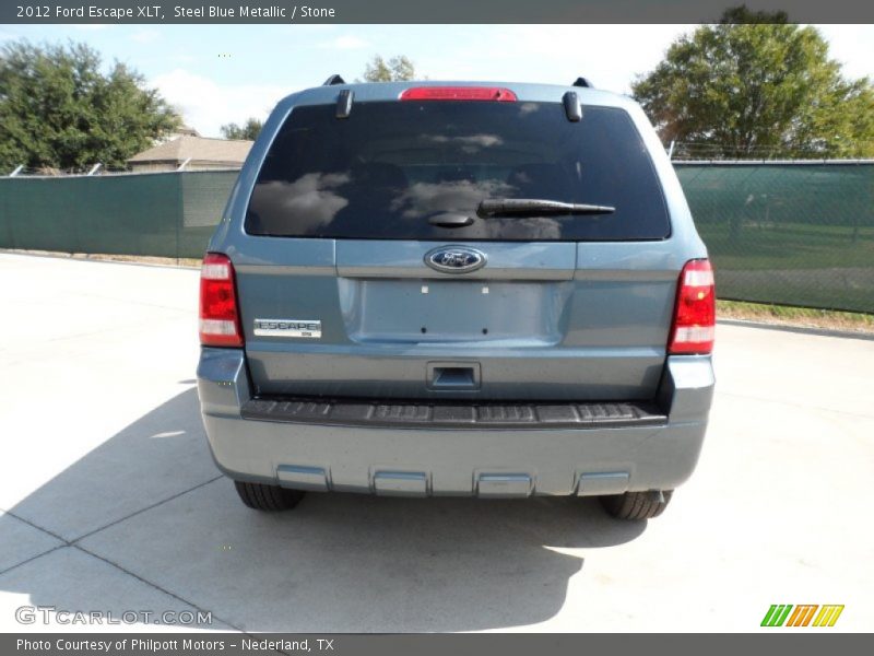 Steel Blue Metallic / Stone 2012 Ford Escape XLT