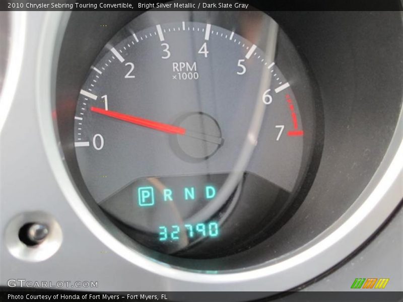 Bright Silver Metallic / Dark Slate Gray 2010 Chrysler Sebring Touring Convertible