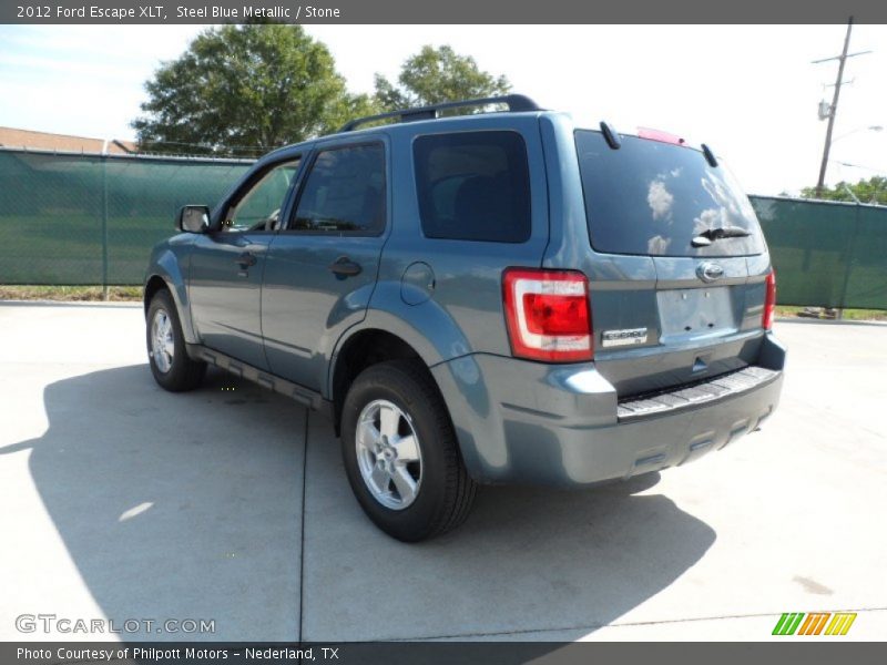 Steel Blue Metallic / Stone 2012 Ford Escape XLT