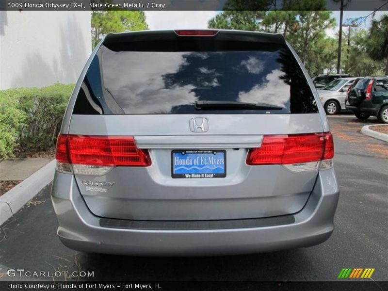 Slate Green Metallic / Gray 2009 Honda Odyssey EX-L