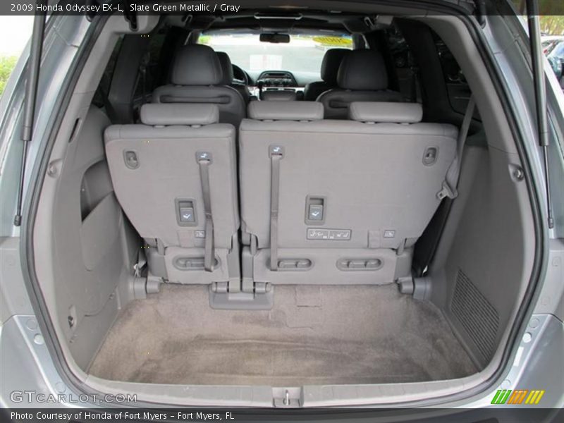 Slate Green Metallic / Gray 2009 Honda Odyssey EX-L