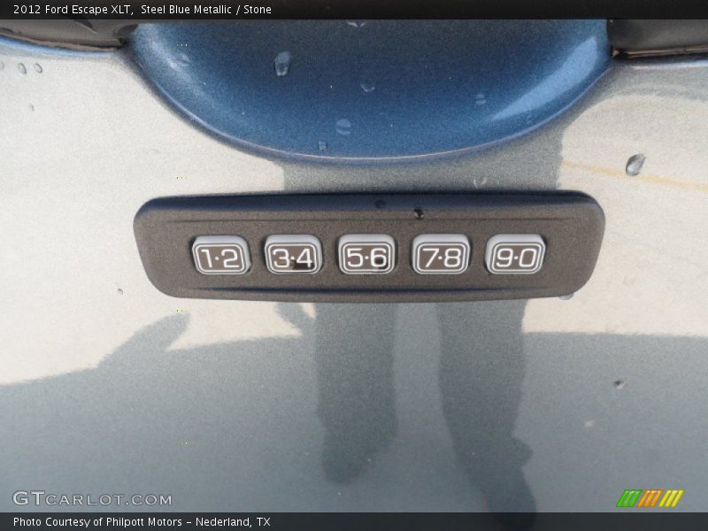 Steel Blue Metallic / Stone 2012 Ford Escape XLT