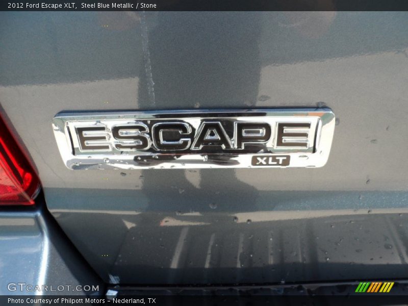Steel Blue Metallic / Stone 2012 Ford Escape XLT