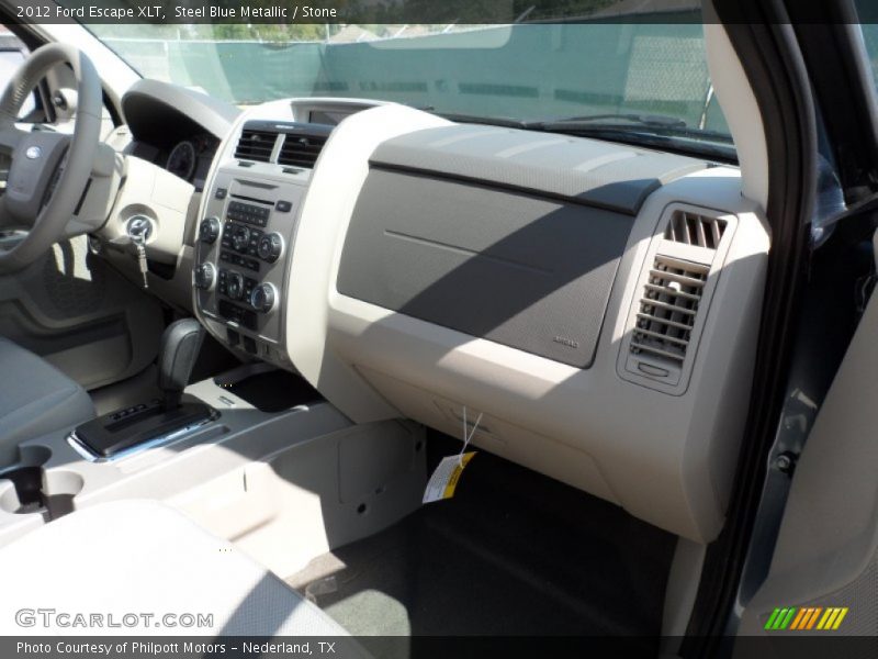 Steel Blue Metallic / Stone 2012 Ford Escape XLT