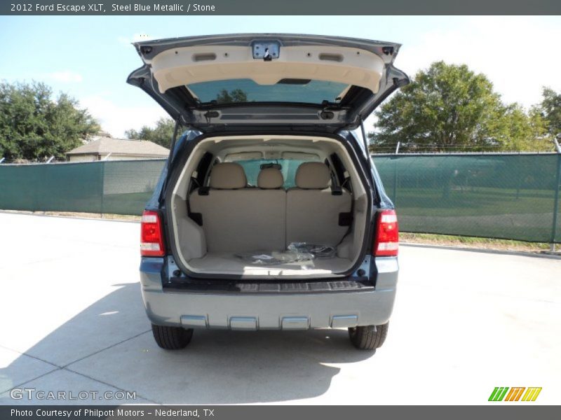Steel Blue Metallic / Stone 2012 Ford Escape XLT