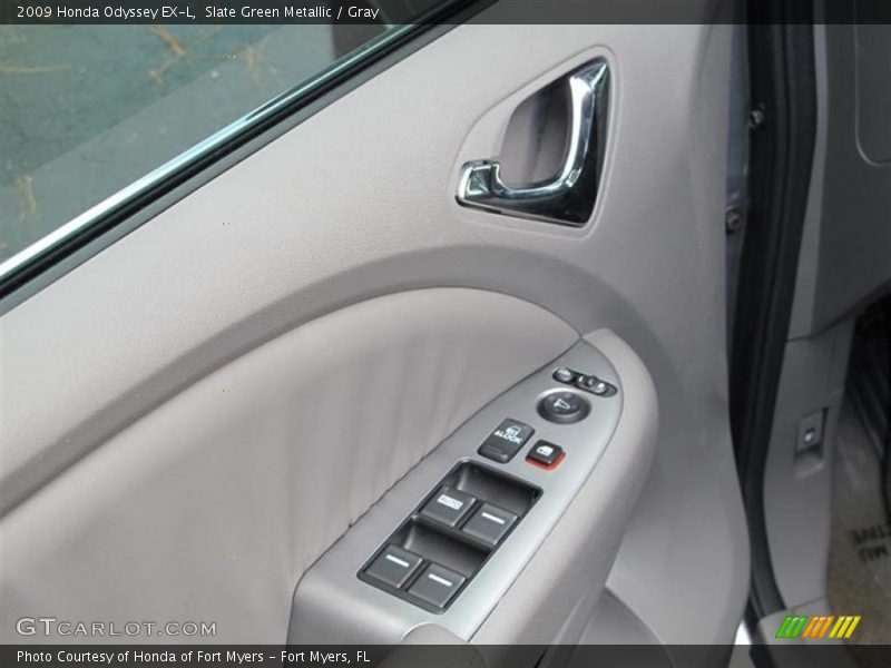 Slate Green Metallic / Gray 2009 Honda Odyssey EX-L