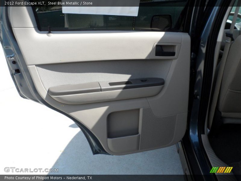 Steel Blue Metallic / Stone 2012 Ford Escape XLT