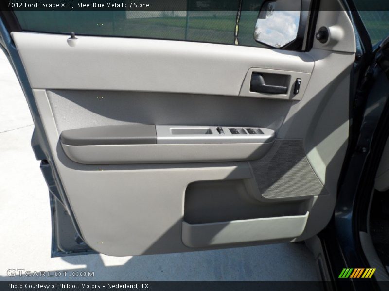 Steel Blue Metallic / Stone 2012 Ford Escape XLT