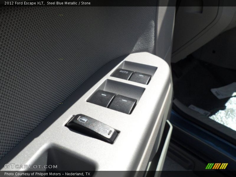 Steel Blue Metallic / Stone 2012 Ford Escape XLT
