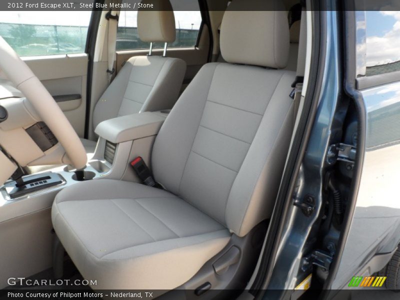 Steel Blue Metallic / Stone 2012 Ford Escape XLT