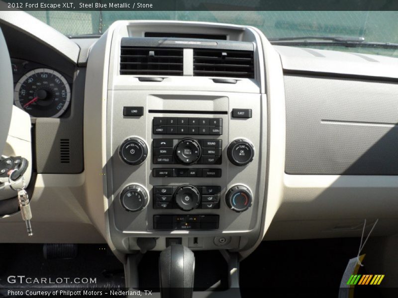 Steel Blue Metallic / Stone 2012 Ford Escape XLT