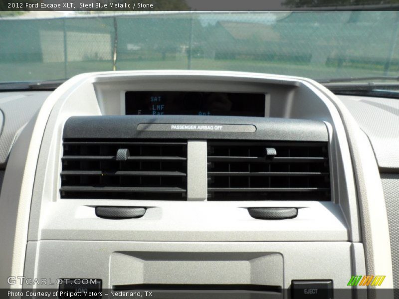 Steel Blue Metallic / Stone 2012 Ford Escape XLT