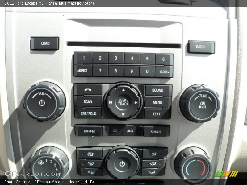 Steel Blue Metallic / Stone 2012 Ford Escape XLT