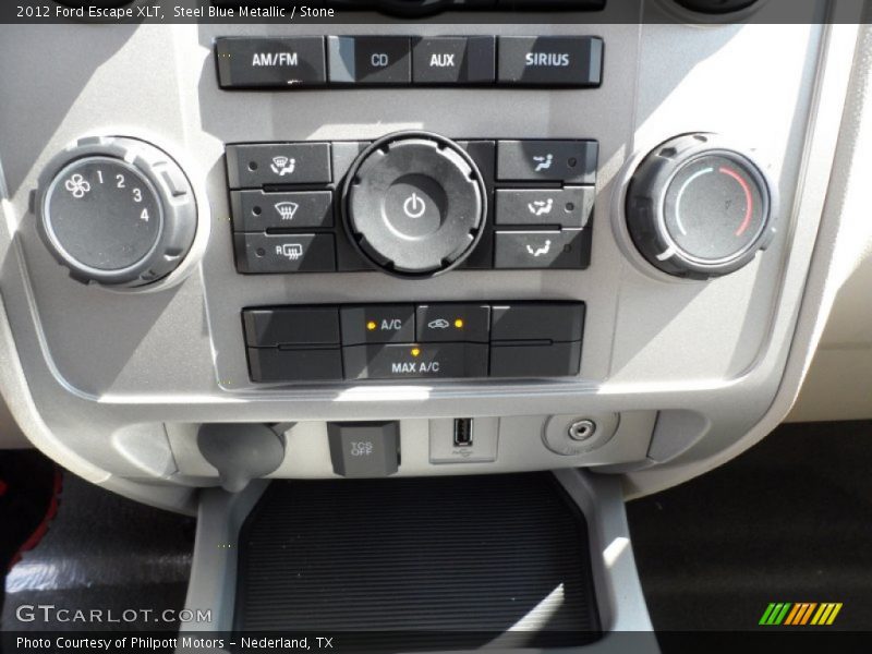 Steel Blue Metallic / Stone 2012 Ford Escape XLT